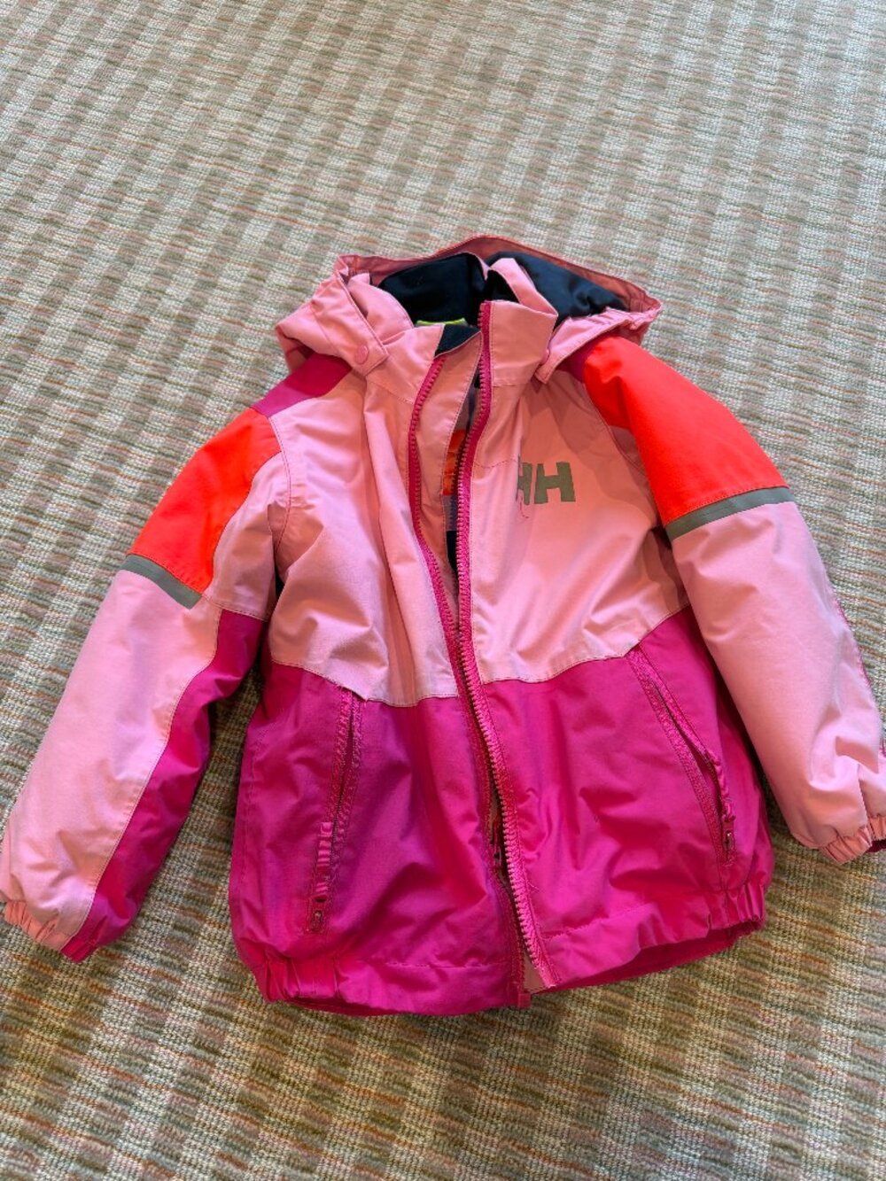 Helly Hansen Kids Pink Orange Winter Jacket